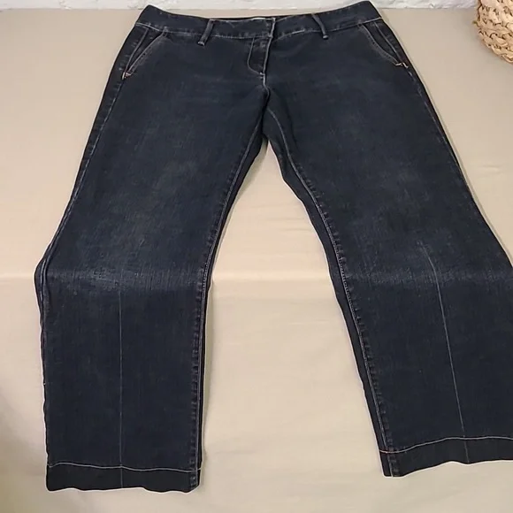 Loft Y2K Wide Leg Trouser Jeans Size 10 - Picture 1 of 7